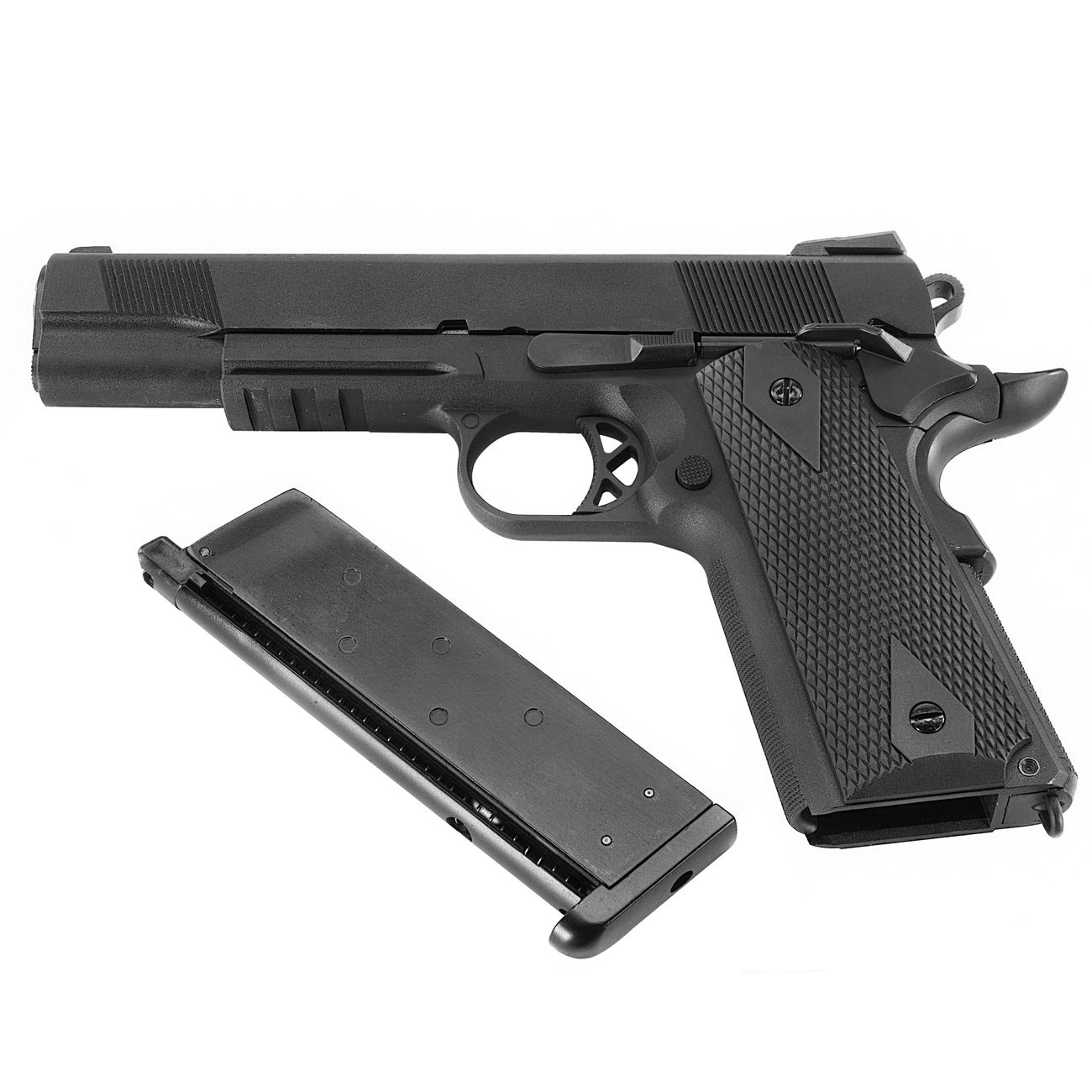 Wei-ETech M1911 Tactical Vollmetall GBB 6mm BB schwarz - V3 Bild 4