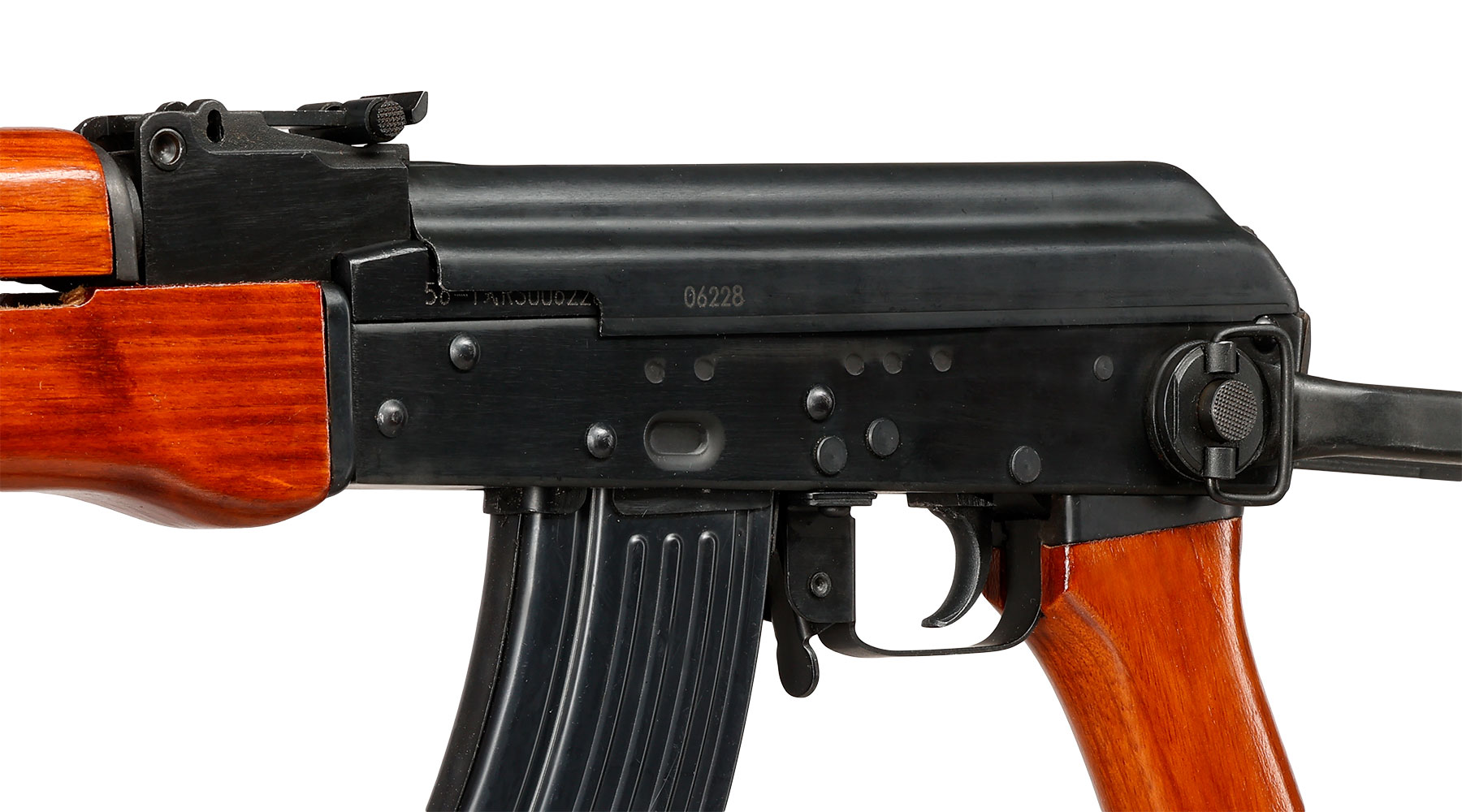 Real Sword Type 56-1 mit Klappschaft Vollstahl S-AEG 6mm BB - Echtholz Version Bild 8