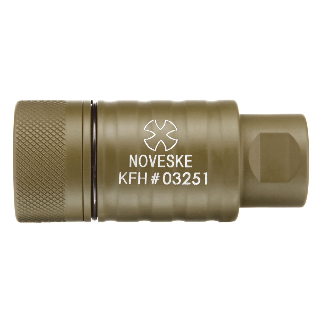 MadBull / Noveske KFH Aluminium Amplifier Flash-Hider Desert Tan 14mm- Bild 2