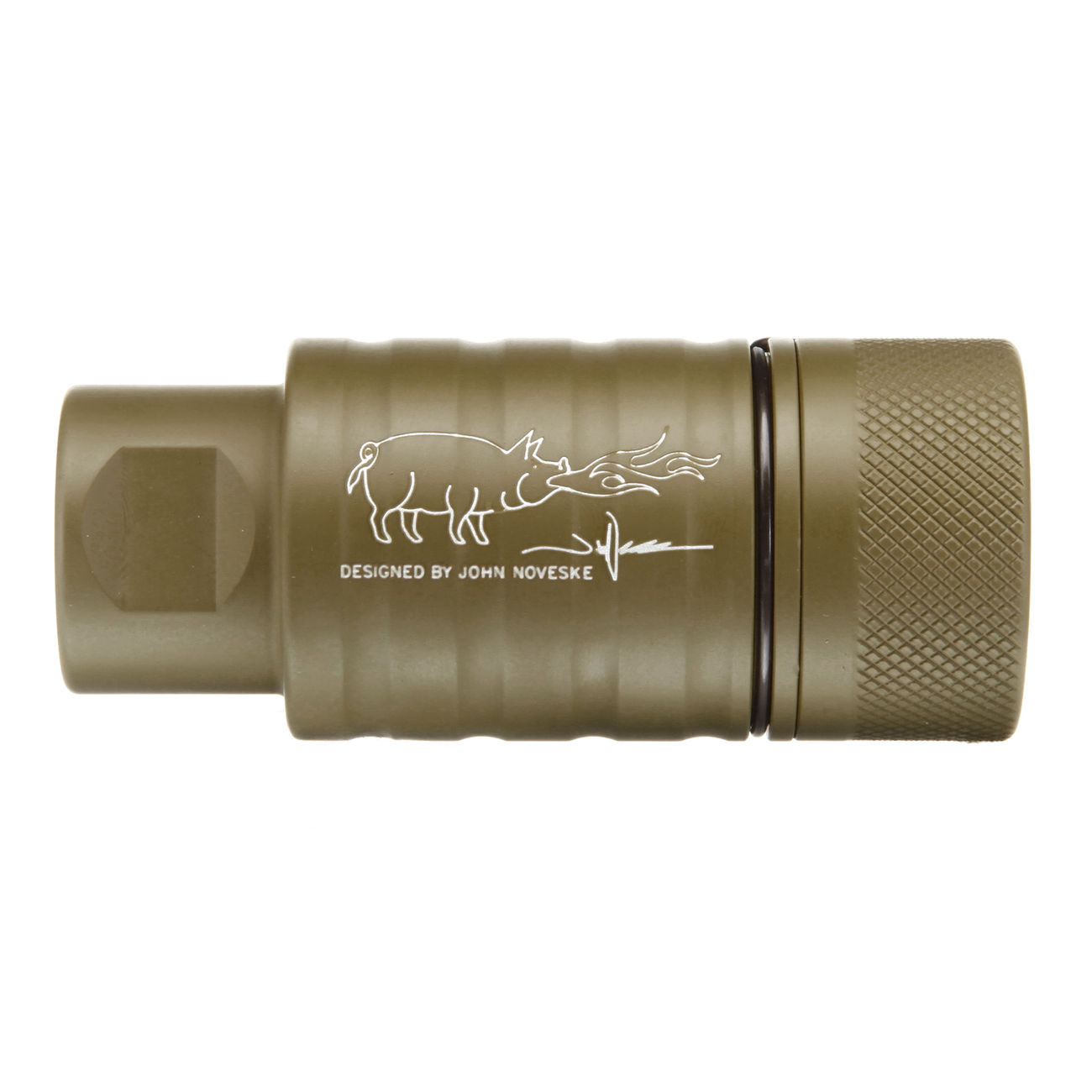 MadBull / Noveske KFH Aluminium Amplifier Flash-Hider Desert Tan 14mm- Bild 3