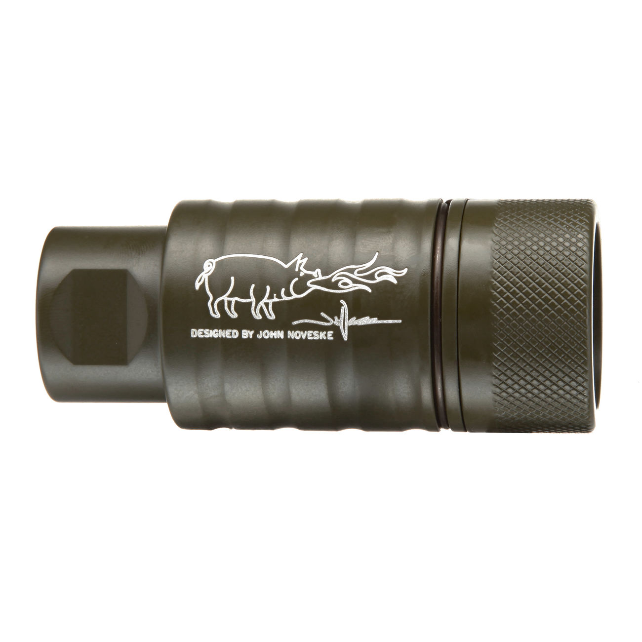 MadBull / Noveske KFH Aluminium Amplifier Flash-Hider oliv 14mm- Bild 3