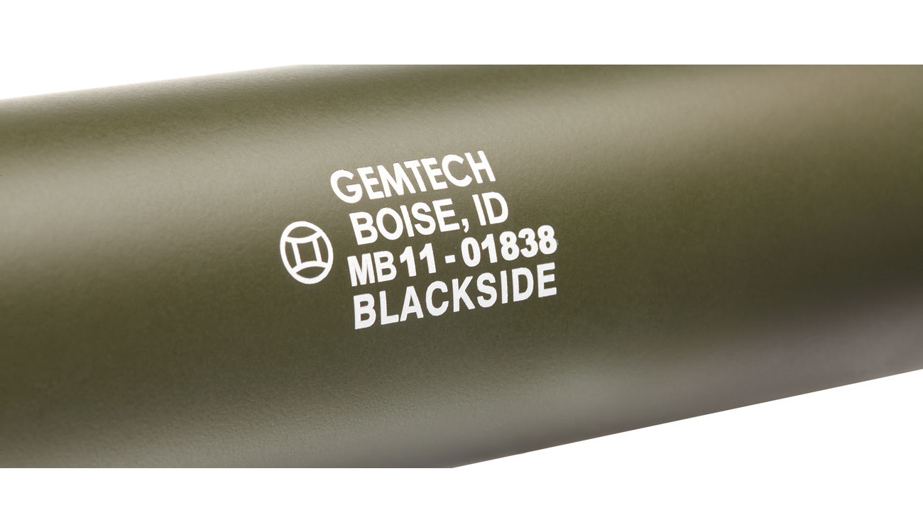 MadBull / Gemtech Blackside Aluminium Silencer oliv / OD 14mm - Bild 4