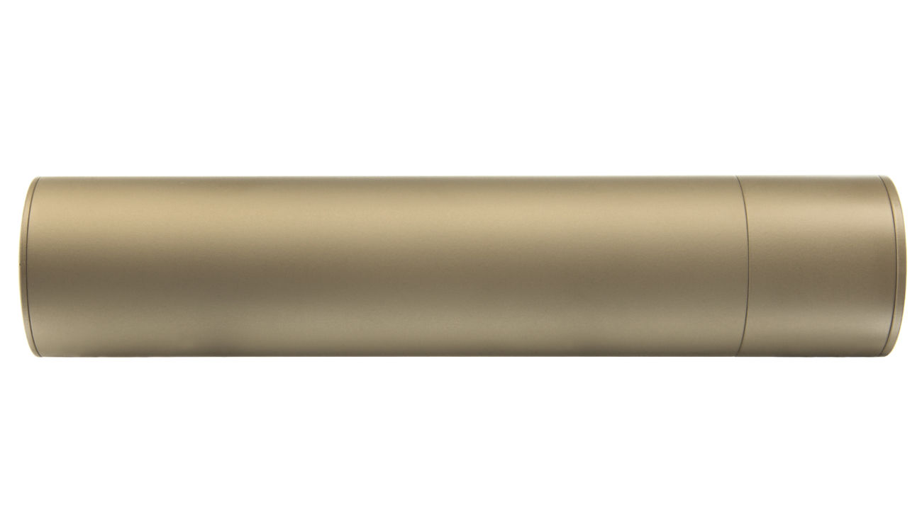 Madbull / Gemtech G5 Aluminium Silencer inkl. Flash-Hider Desert Tan 14mm - Bild 2