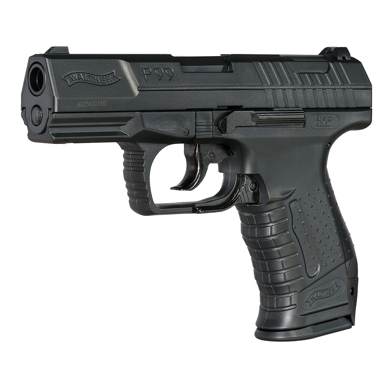 Walther P99 Airsoft Springer 6mm BB schwarz inkl. Ersatzmagazin