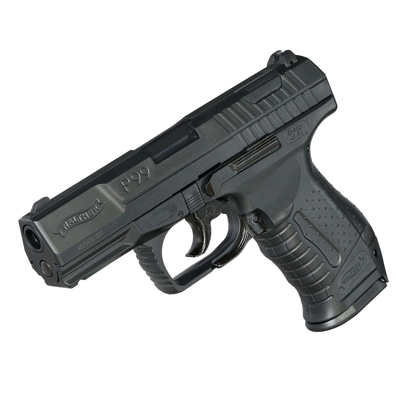 Walther P99 Airsoft Springer 6mm BB schwarz inkl. Ersatzmagazin Bild 10
