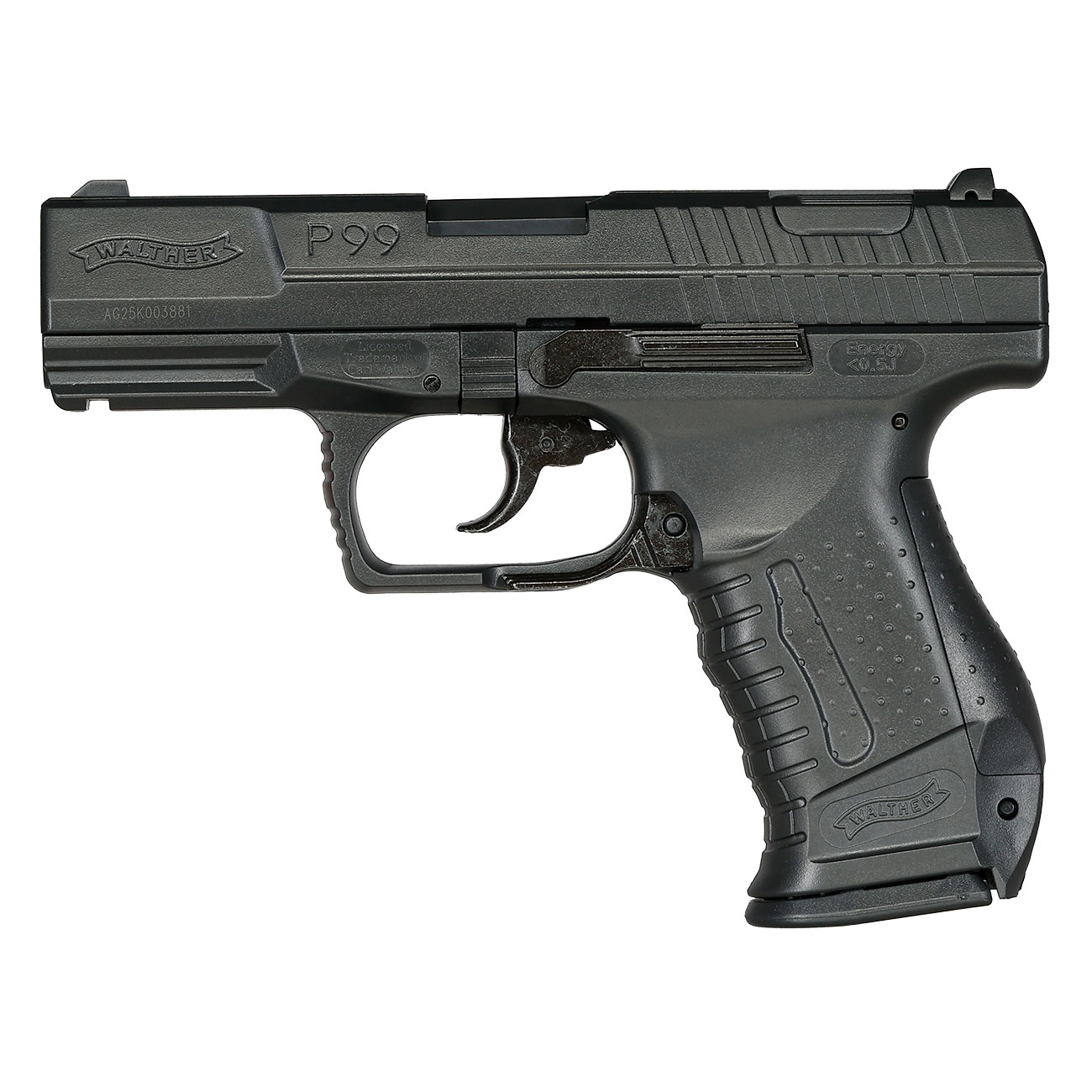 Walther P99 Airsoft Springer 6mm BB schwarz inkl. Ersatzmagazin Bild 2