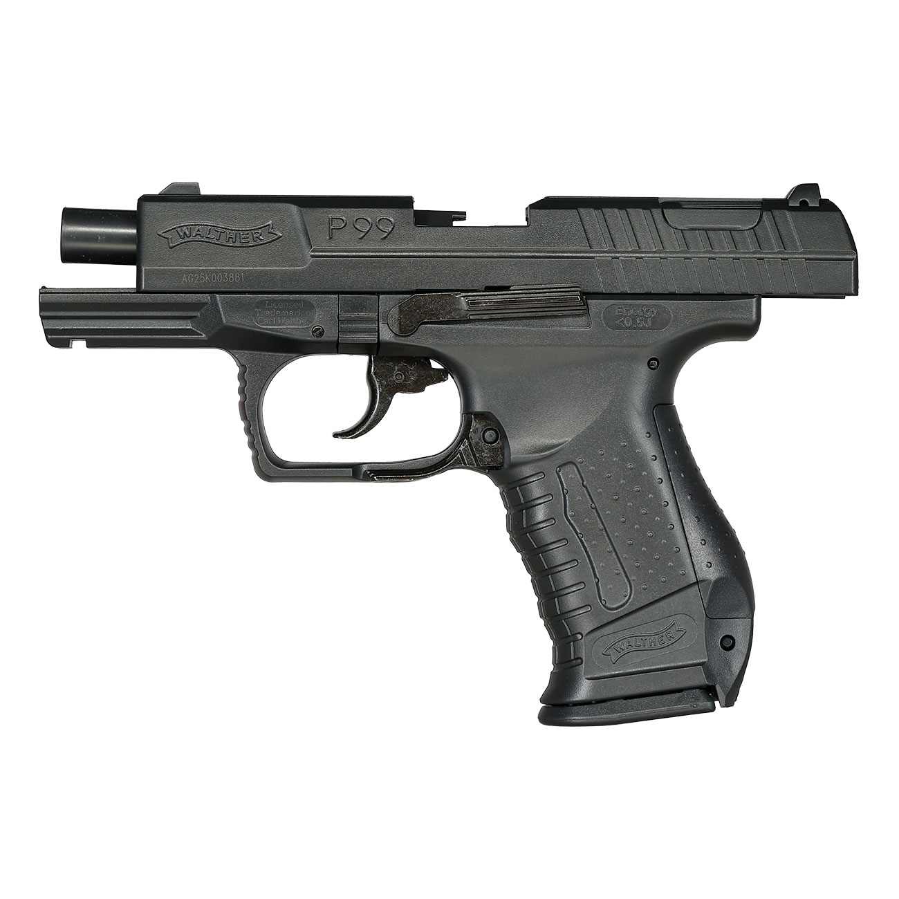 Walther P99 Airsoft Springer 6mm BB schwarz inkl. Ersatzmagazin Bild 4