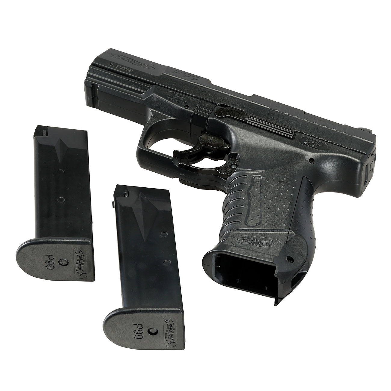 Walther P99 Airsoft Springer 6mm BB schwarz inkl. Ersatzmagazin Bild 7
