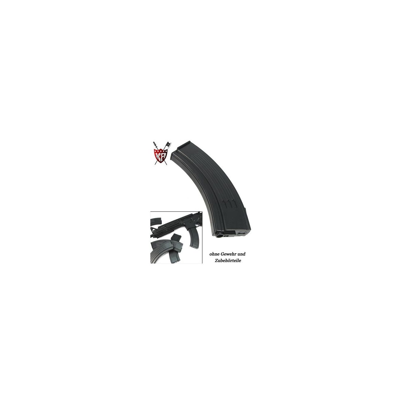 King Arms M16 Magazin 100er AK-Type schwarz