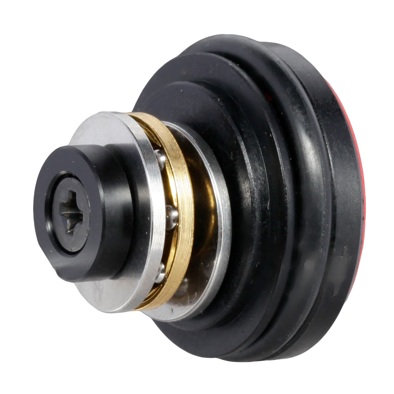 Modify Bore-Up Polycarbonate Silent Mushroom Piston Head inkl. Kugellager schwarz Bild 1
