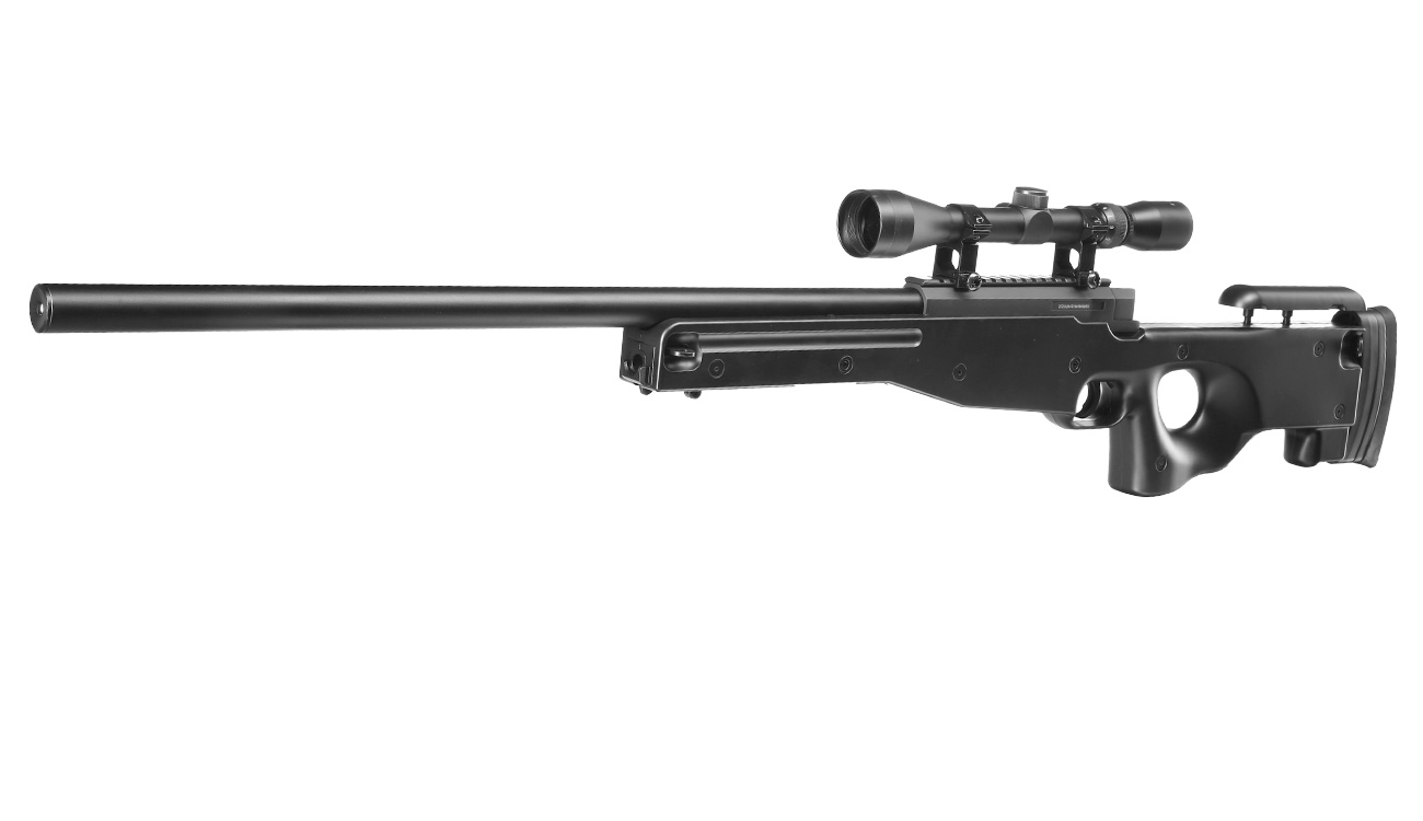 Well L96 Snipergewehr inkl. Zielfernrohr Springer 6mm BB schwarz