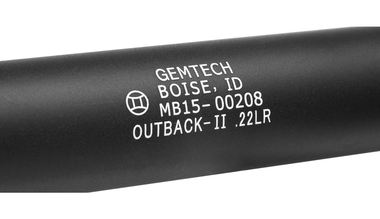 MadBull / Gemtech Outback Aluminium Silencer schwarz 14mm - Bild 4