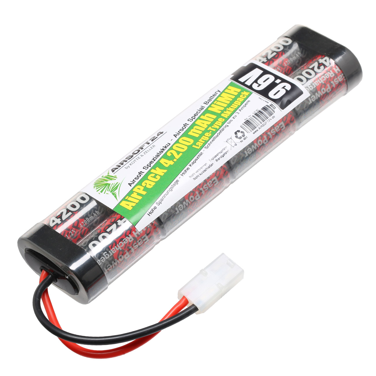 Airsoft24 AirPack Akku 9.6V 4200mAh NiMH Large-Type mit TAM Anschluss