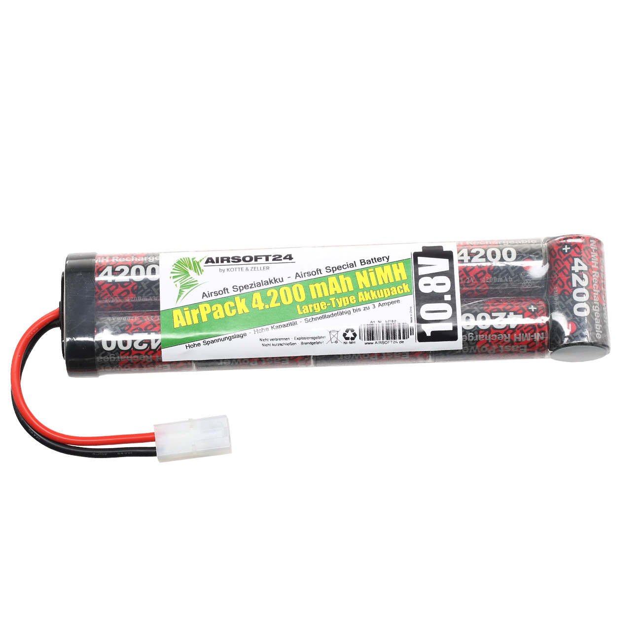 Airsoft24 AirPack Akku 10.8V 4200mAh NiMH Large-Type mit TAM Anschluss Bild 1