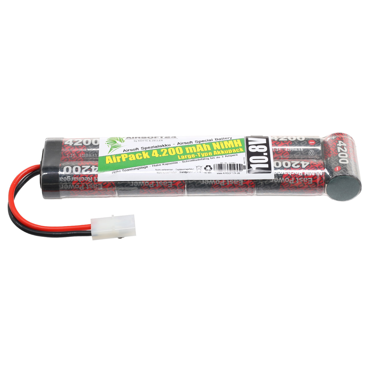 Airsoft24 AirPack Akku 10.8V 4200mAh NiMH Large-Type mit TAM Anschluss Bild 2