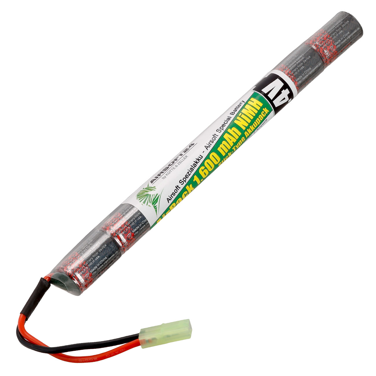 Airsoft24 AirPack Akku 8.4V 1600mAh NiMH Stick-Type mit Mini-Tam Anschluss Bild 1