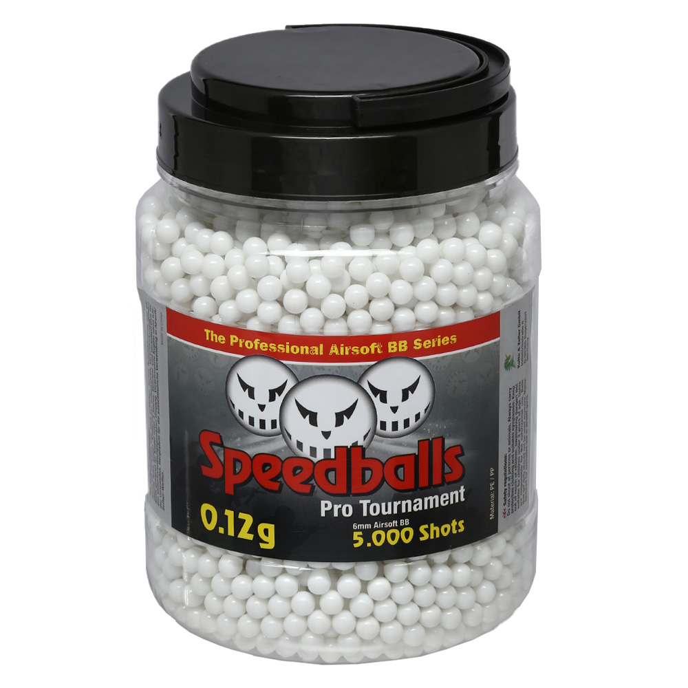 Speedballs Pro Tournament BBs 0,12g 5.000er Airsoftkugeln Container wei