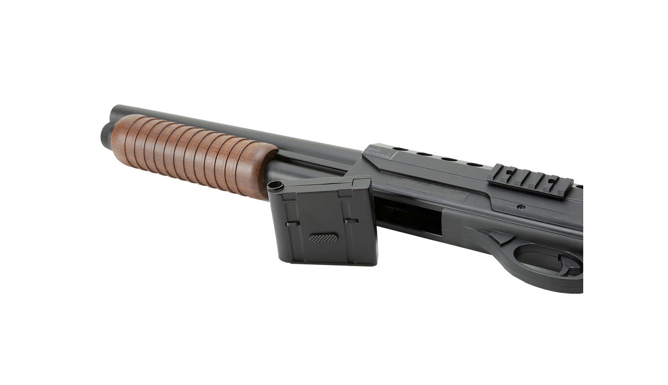D.E. M3000 Shotgun Oldschool Softair Kal. 6mm Springer Bild 1