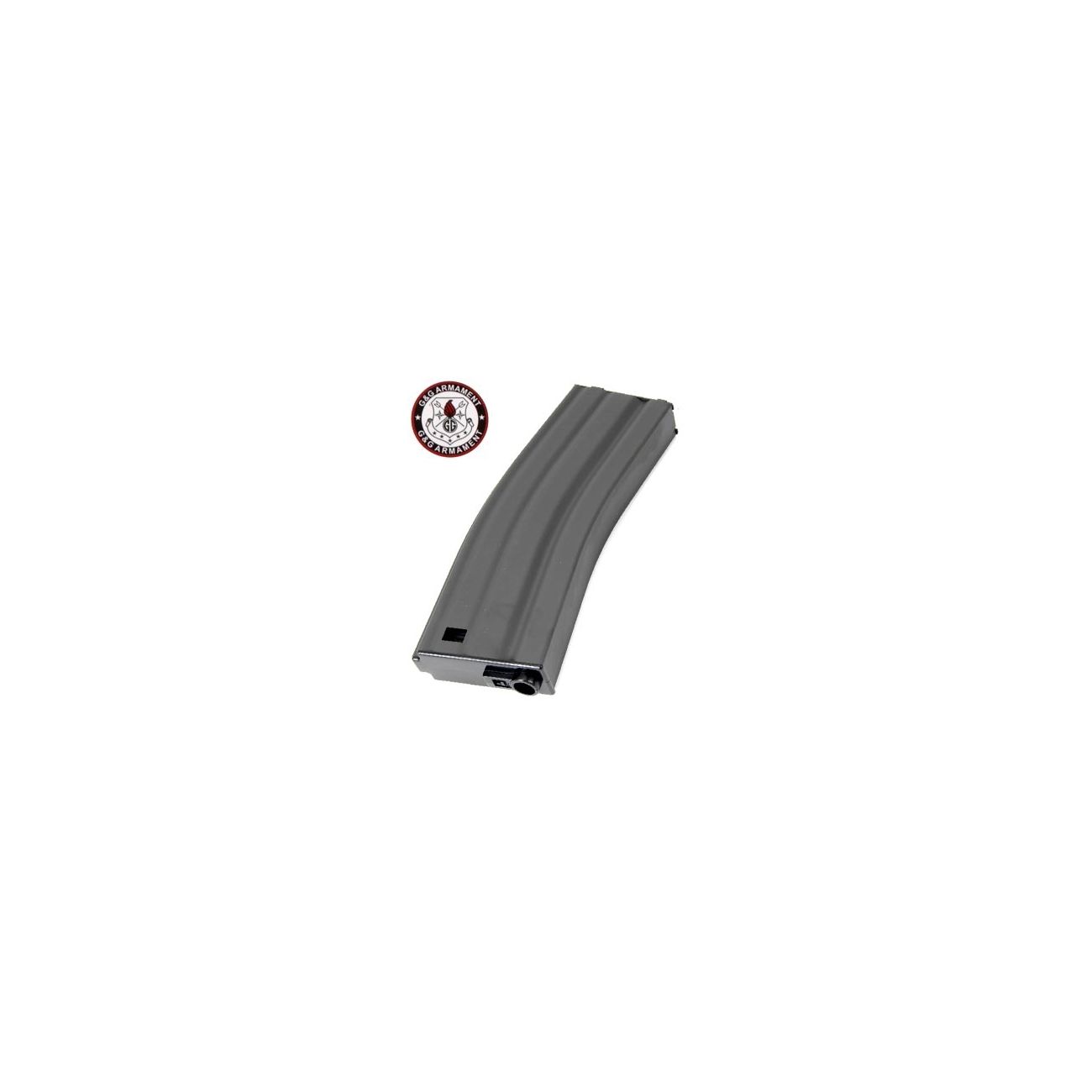 G&G M4 / M16 Stahlblech-Magazin Low-Cap 79 Schuss grau