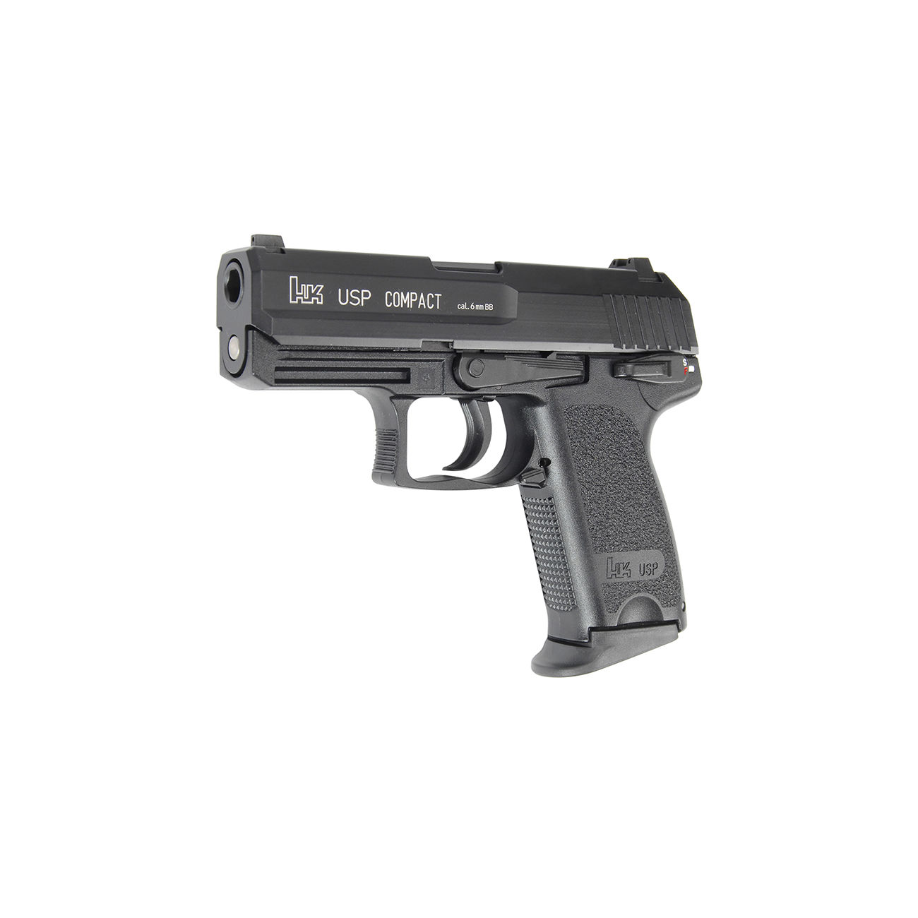 Heckler & Koch USP Compact Airsoft mit Metallschlitten NS2-System GBB 6mm BB schwarz