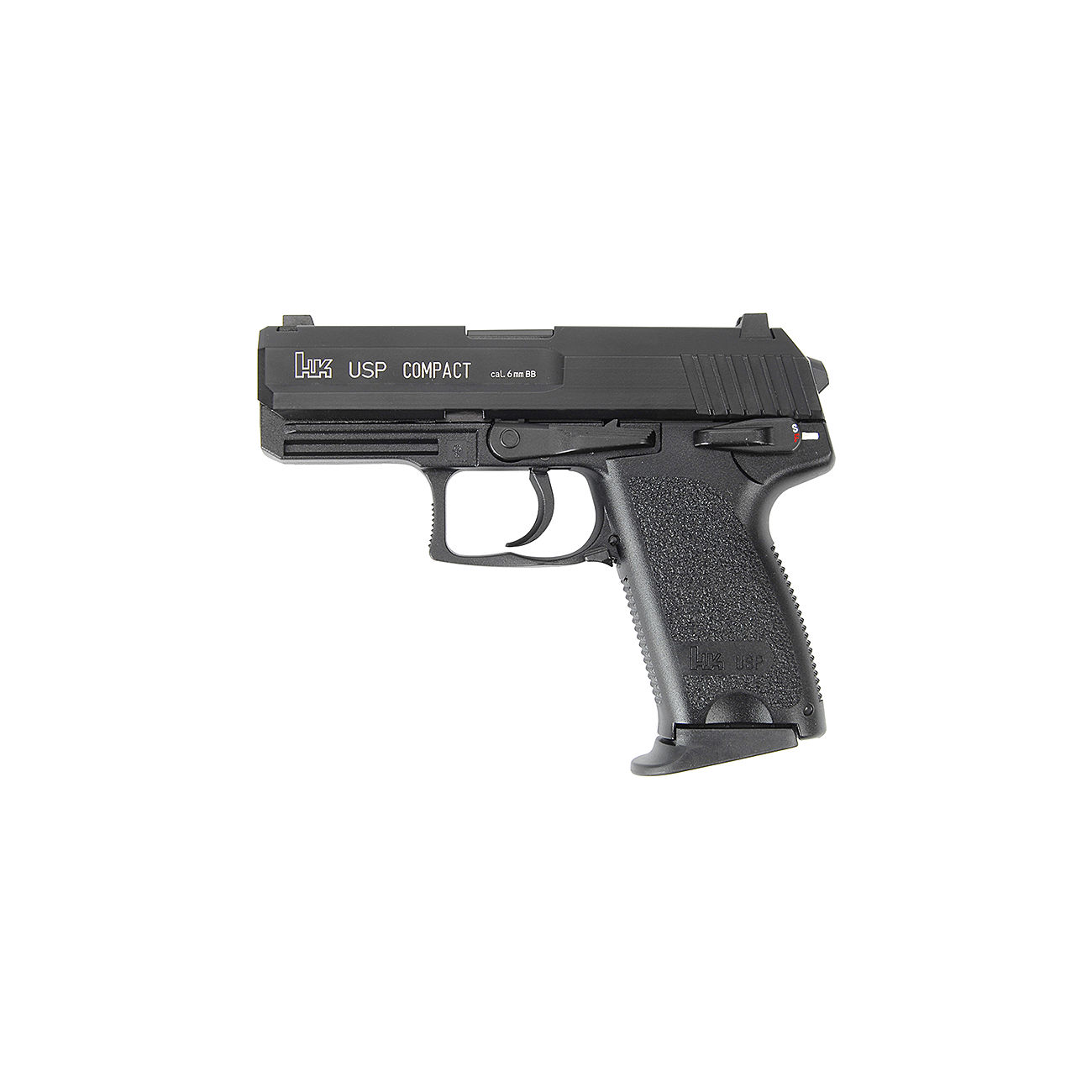 Heckler & Koch USP Compact Airsoft mit Metallschlitten NS2-System GBB 6mm BB schwarz Bild 1