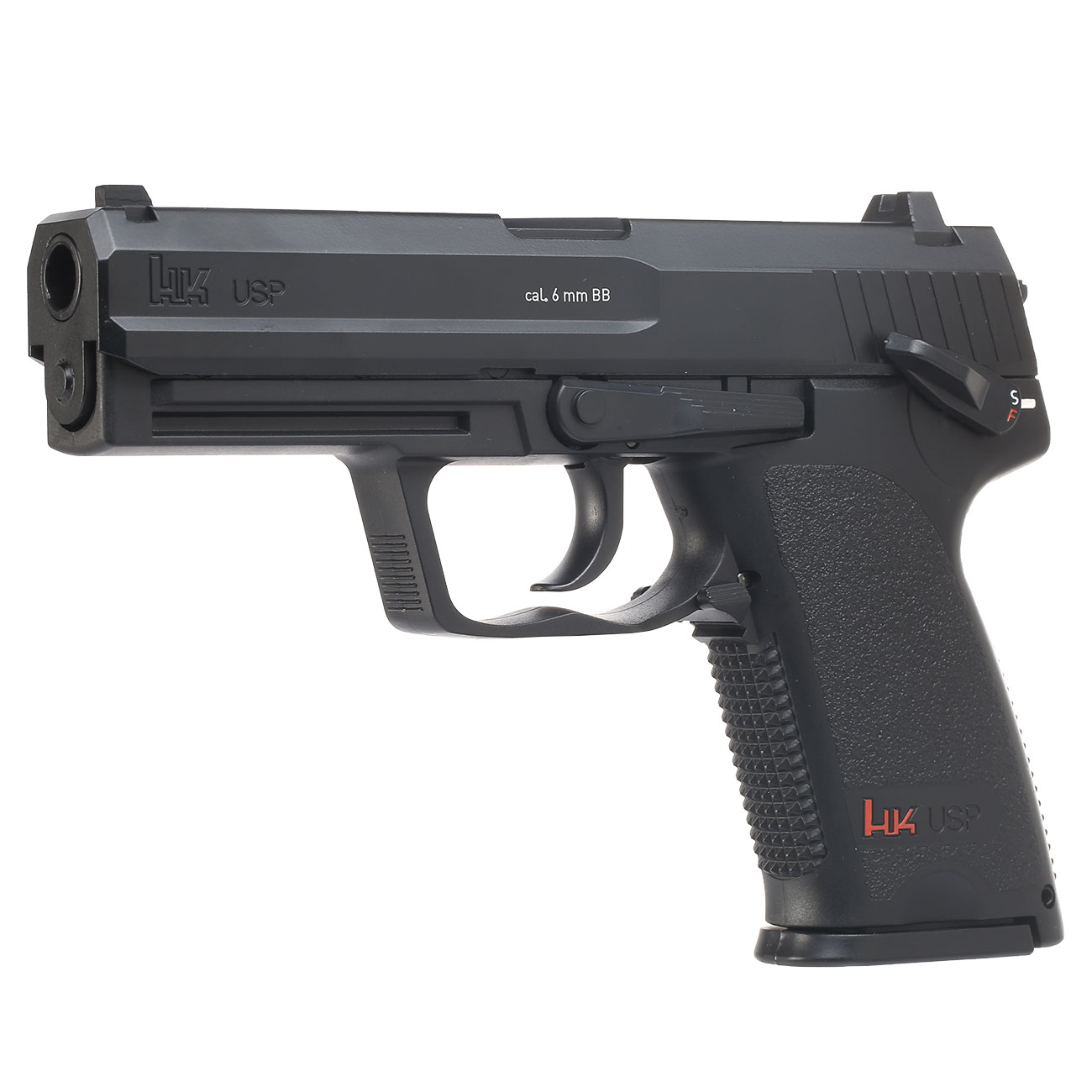 H&K USP mit Metallschlitten CO2 NBB 6mm BB schwarz