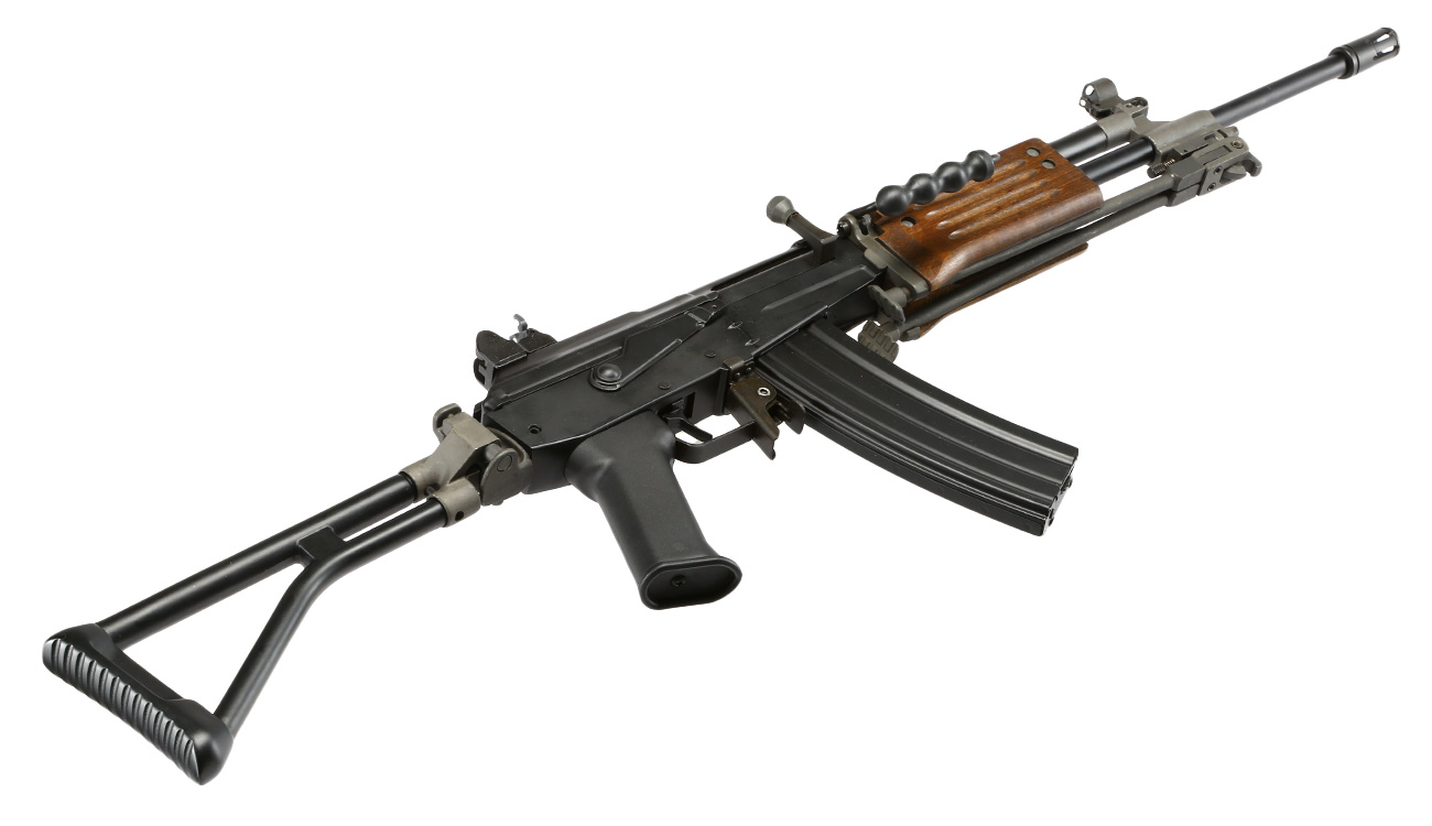 ICS TOD Galil ARM Vollmetall S-AEG 6mm BB schwarz - Echtholz Bild 5