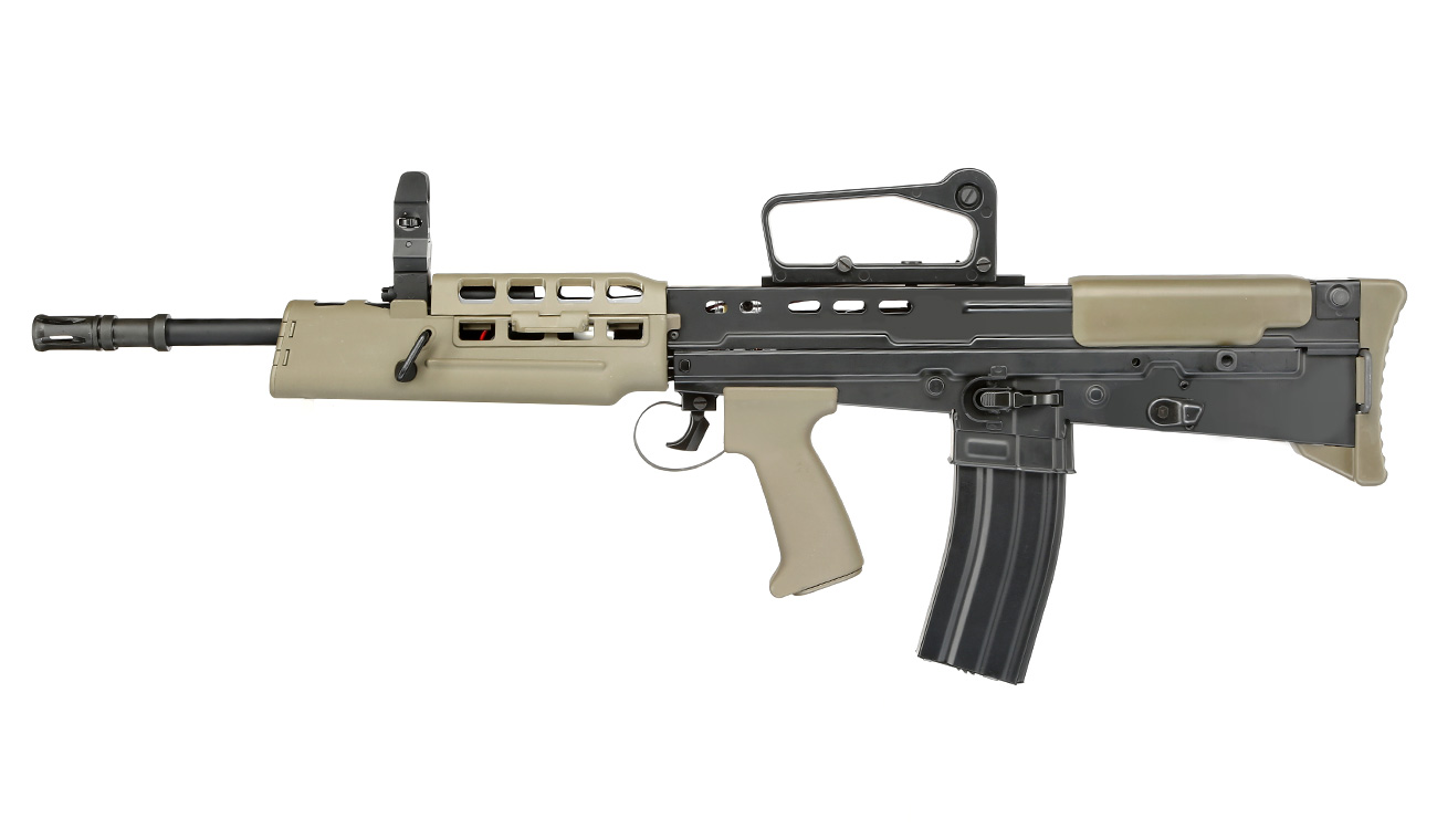 ICS L85 A2 Vollmetall S-AEG 6mm BB oliv / schwarz Bild 1