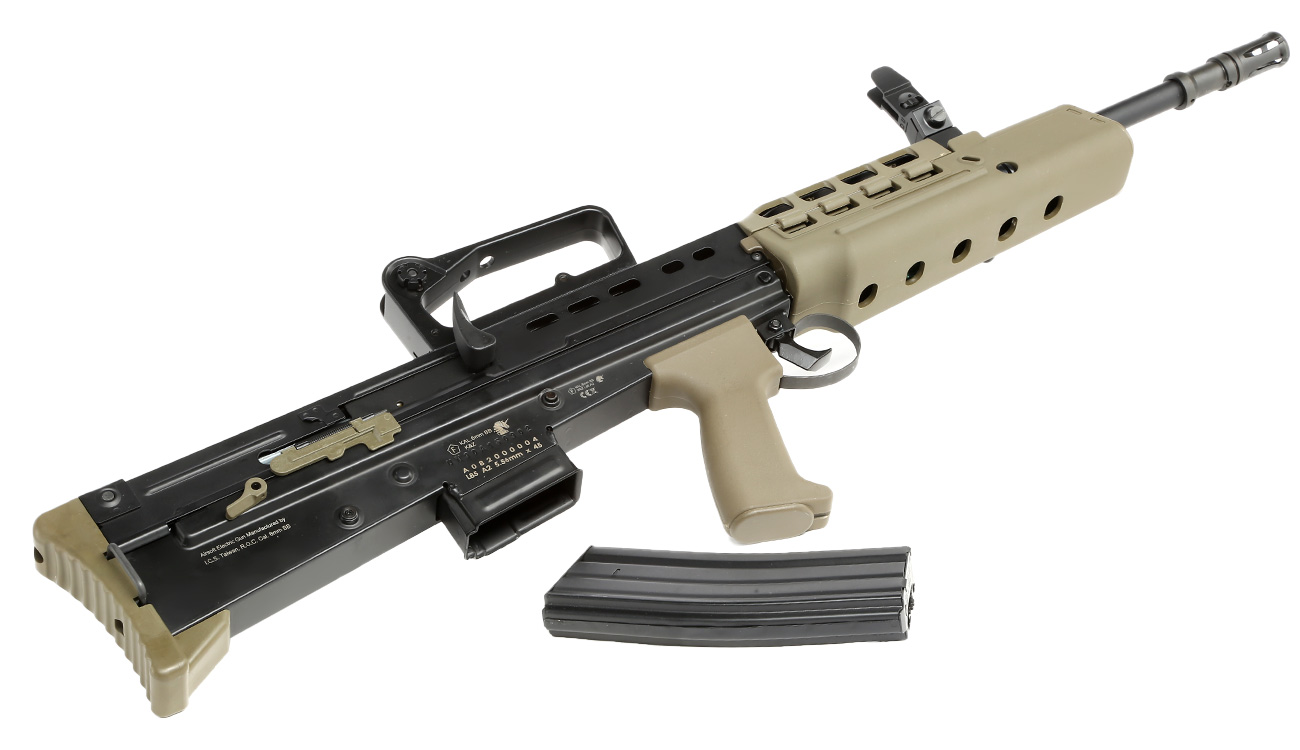 ICS L85 A2 Vollmetall S-AEG 6mm BB oliv / schwarz Bild 5