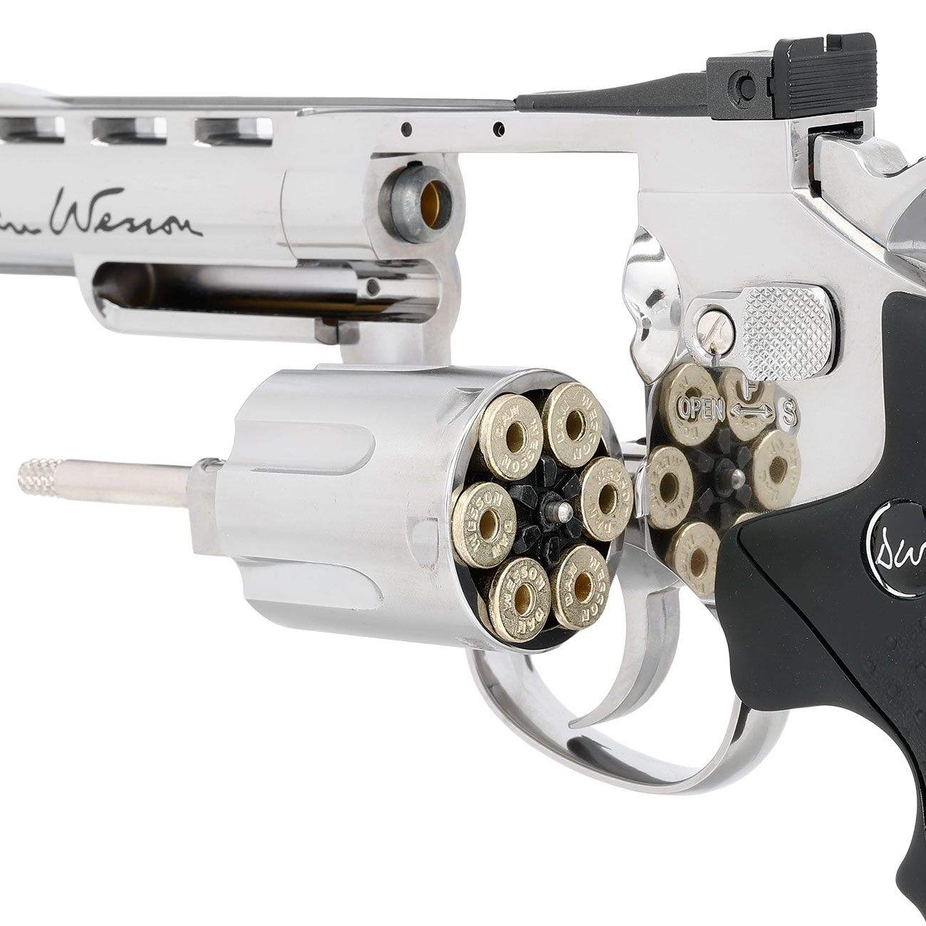 ASG Dan Wesson 4 Zoll 6mm BB CO2 Softair Revolver chrom Bild 8