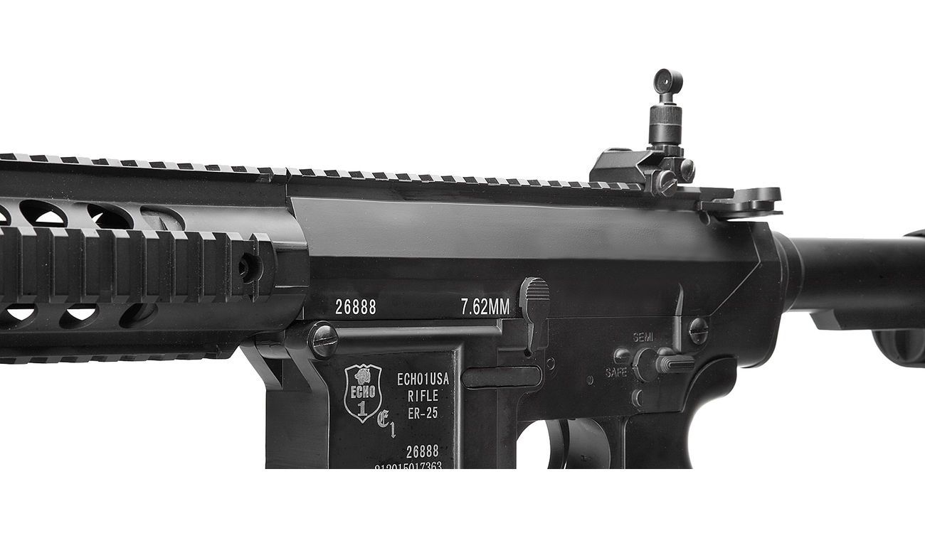 Echo1 ER-25K URX Vollmetall Komplettset S-AEG 6mm BB schwarz Bild 5
