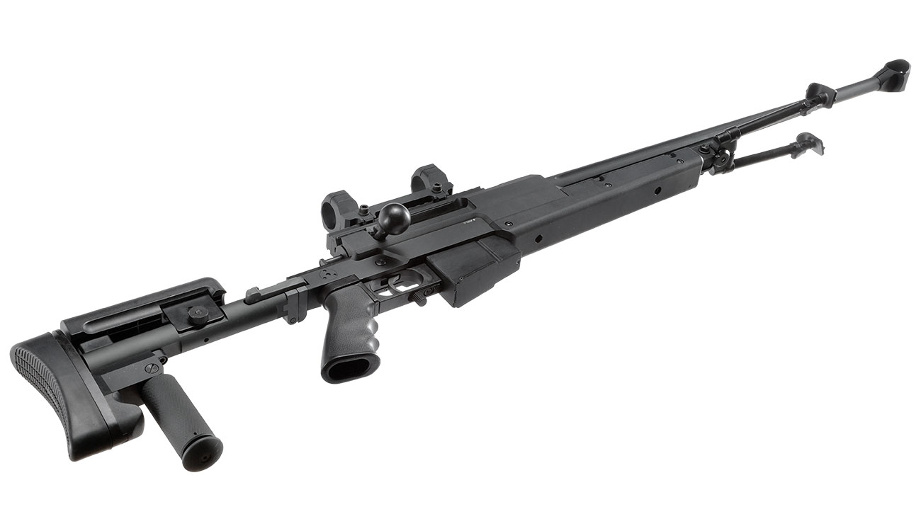 Ares Mini-HE .338 Gas-Snipergewehr Vollmetall 6mm BB schwarz Bild 5