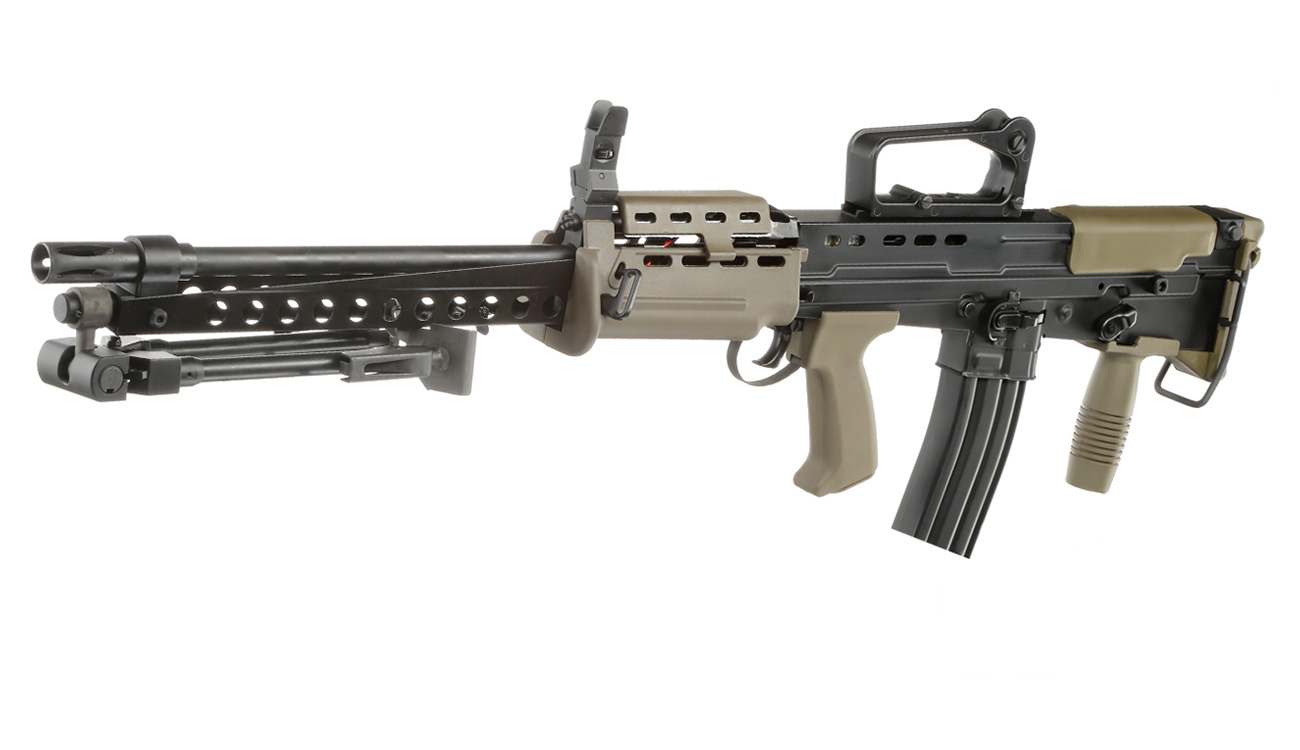 ICS L85 A2 LSW Vollmetall S-AEG 6mm BB oliv / schwarz