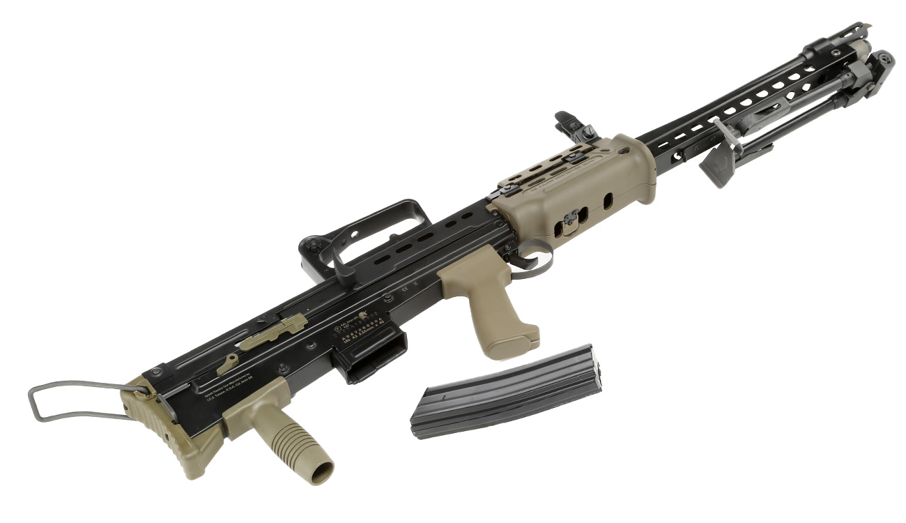 ICS L85 A2 LSW Vollmetall S-AEG 6mm BB oliv / schwarz Bild 5