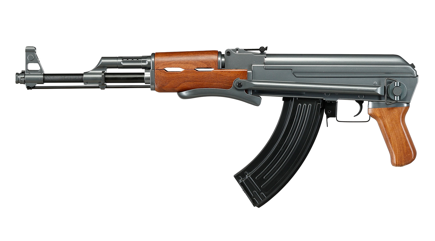 Cyma AK47-S Folding Stock Sport Series Airsoftgewehr S-AEG 6mm BB Holzoptik Bild 2
