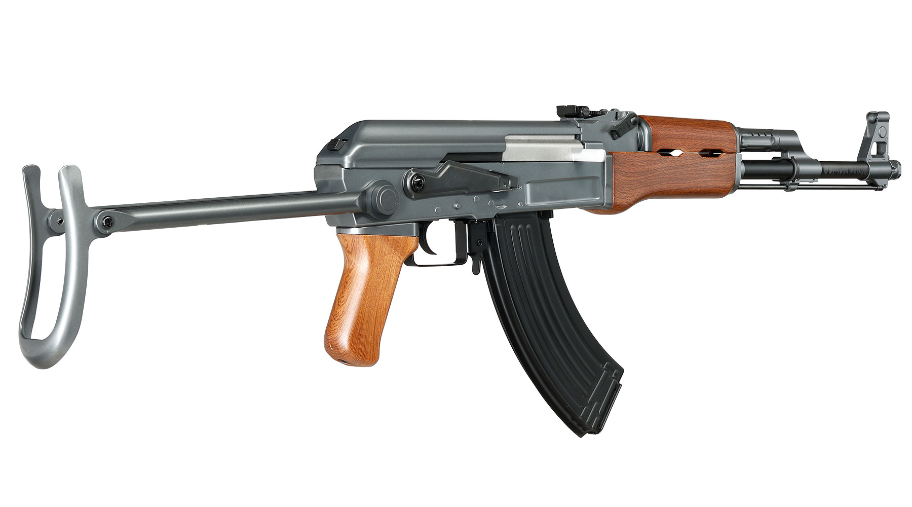 Cyma AK47-S Folding Stock Sport Series Airsoftgewehr S-AEG 6mm BB Holzoptik Bild 4
