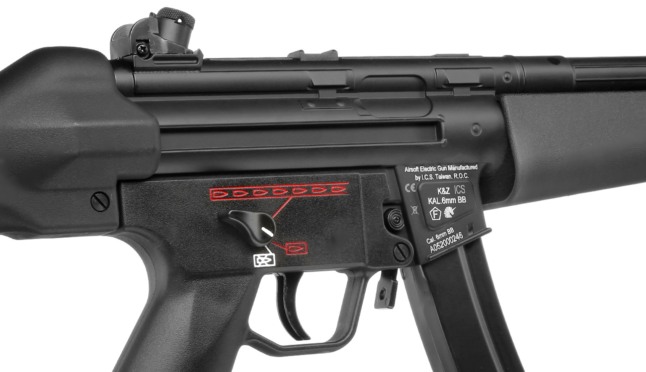 ICS MX5 A4 SMG Vollmetall S-AEG 6mm BB schwarz Bild 8