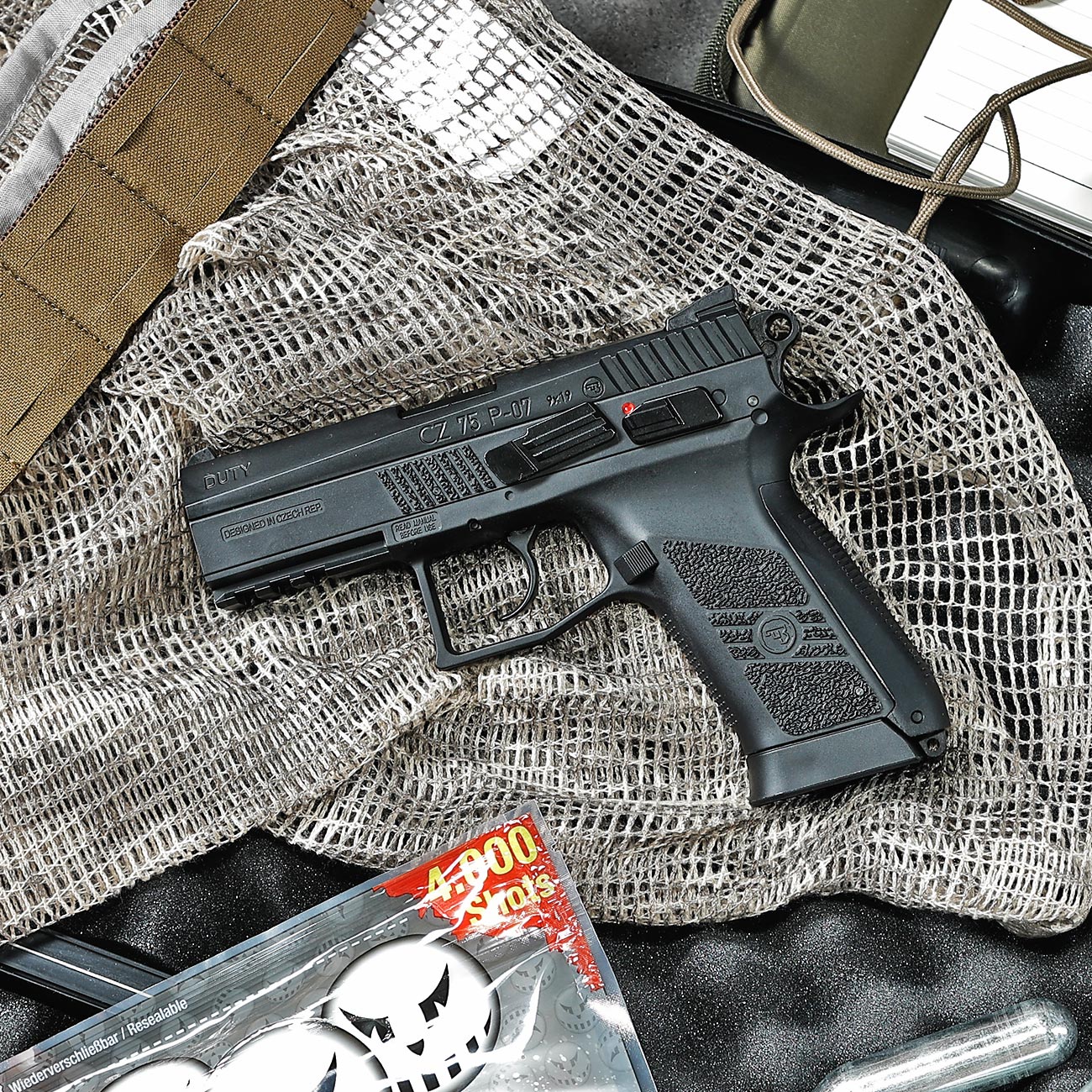 ASG CZ 75 P-07 Duty m. Metallschlitten CO2 Blowback 6mm BB Bild 1