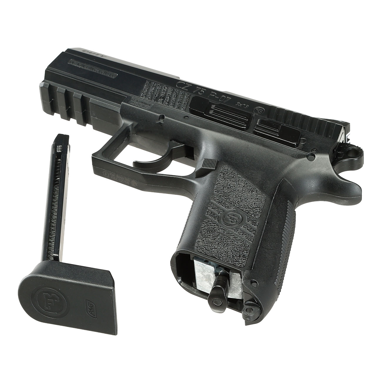 ASG CZ 75 P-07 Duty m. Metallschlitten CO2 Blowback 6mm BB Bild 7