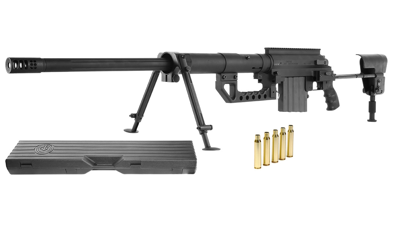 Socom Gear Cheytac M200 Intervention 8mm Bb Gas Bolt Action Snipergewehr Schwarz