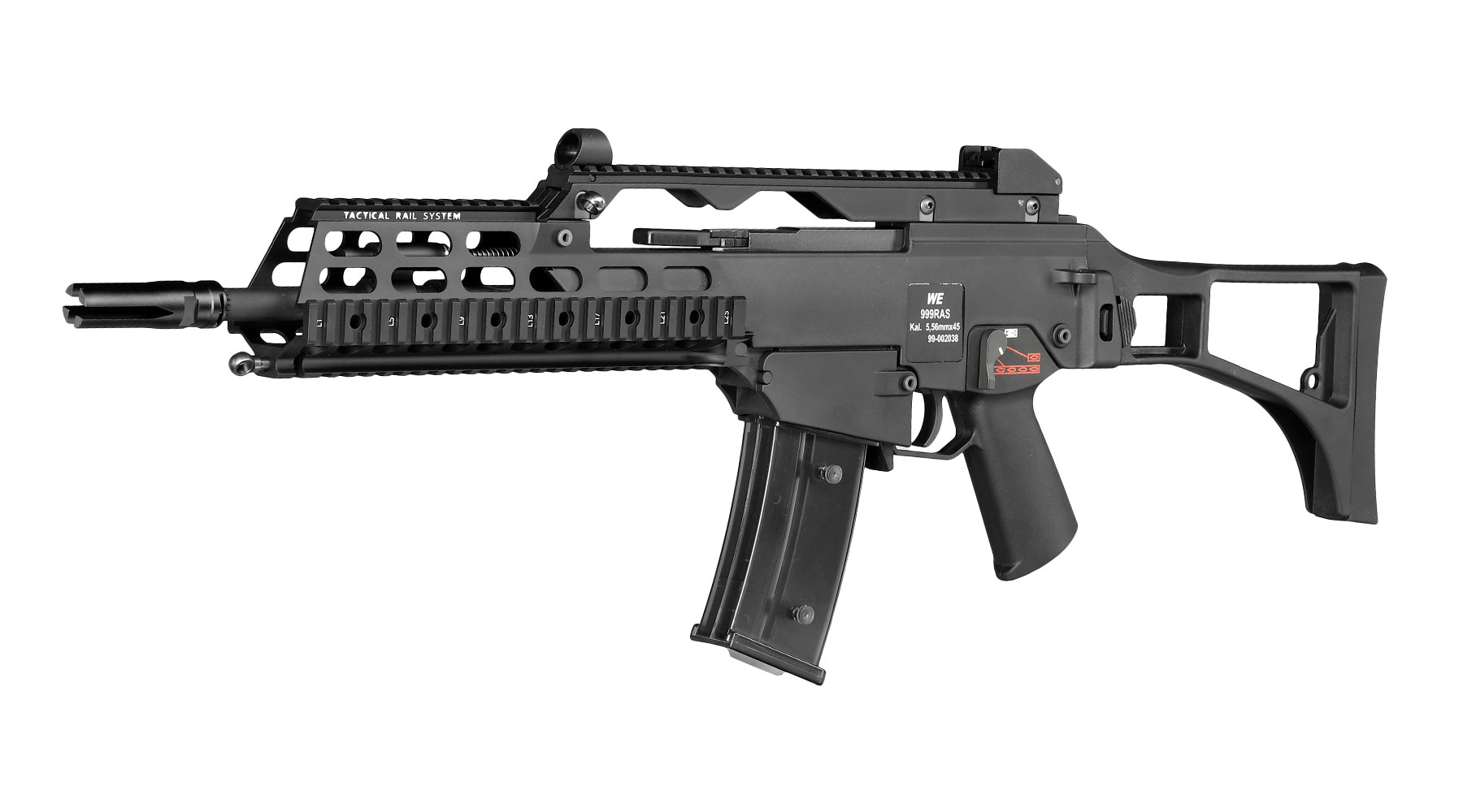 Wei-ETech Mod. 39K RAS Open-Bolt Gas-Blow-Back Softair 6mm BB schwarz