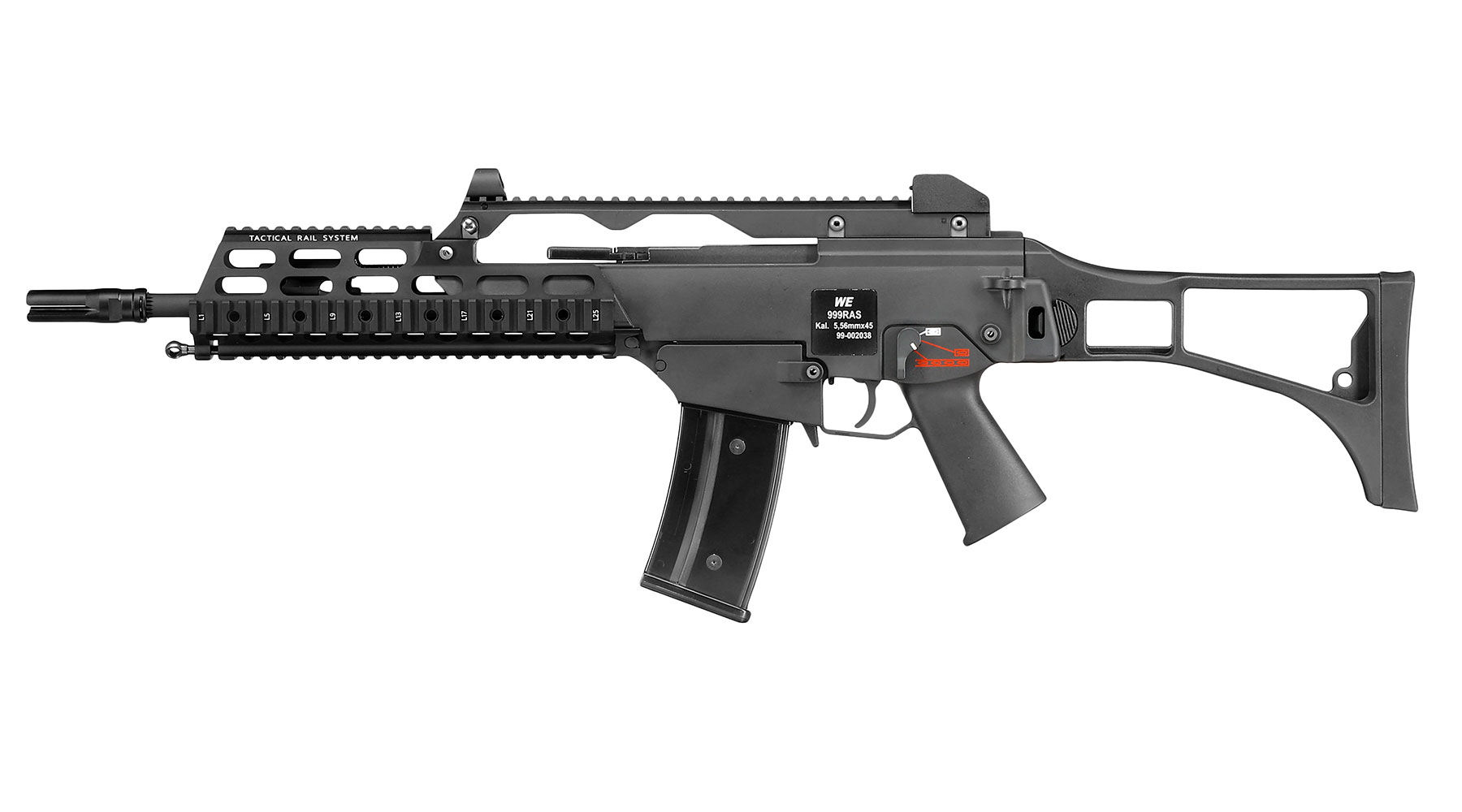 Wei-ETech Mod. 39K RAS Open-Bolt Gas-Blow-Back Softair 6mm BB schwarz Bild 1