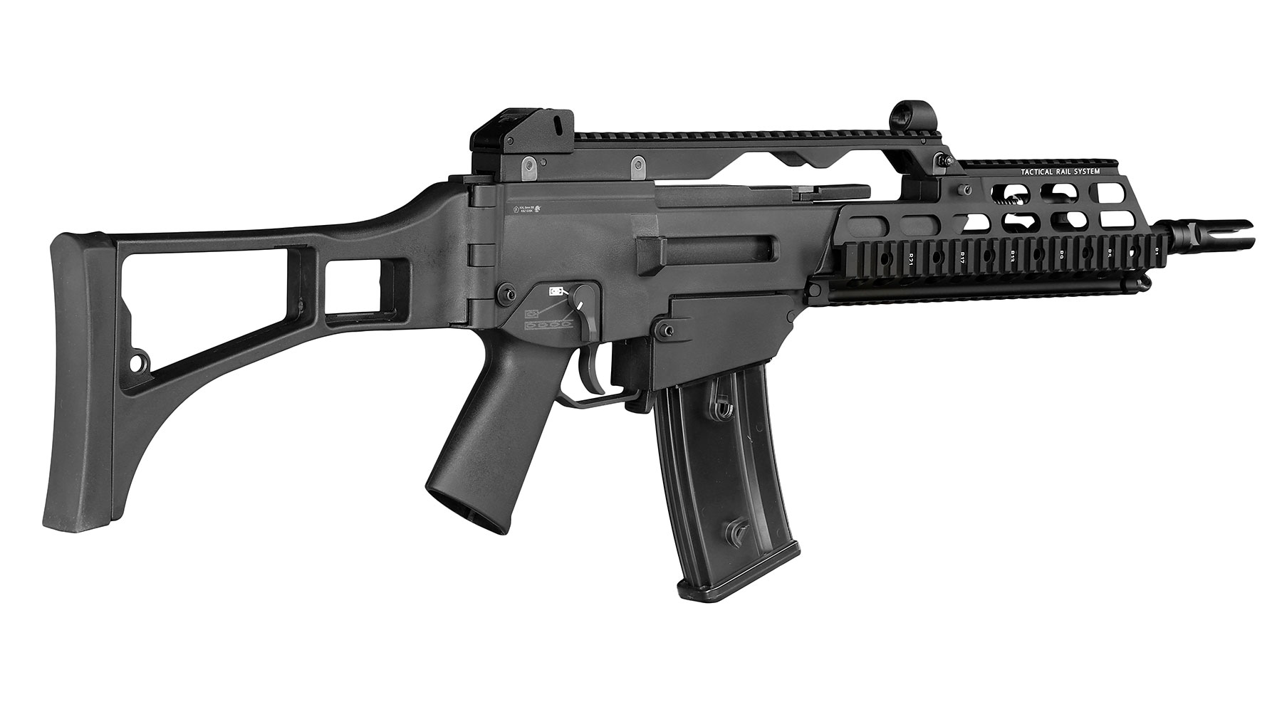 Wei-ETech Mod. 39K RAS Open-Bolt Gas-Blow-Back Softair 6mm BB schwarz Bild 3