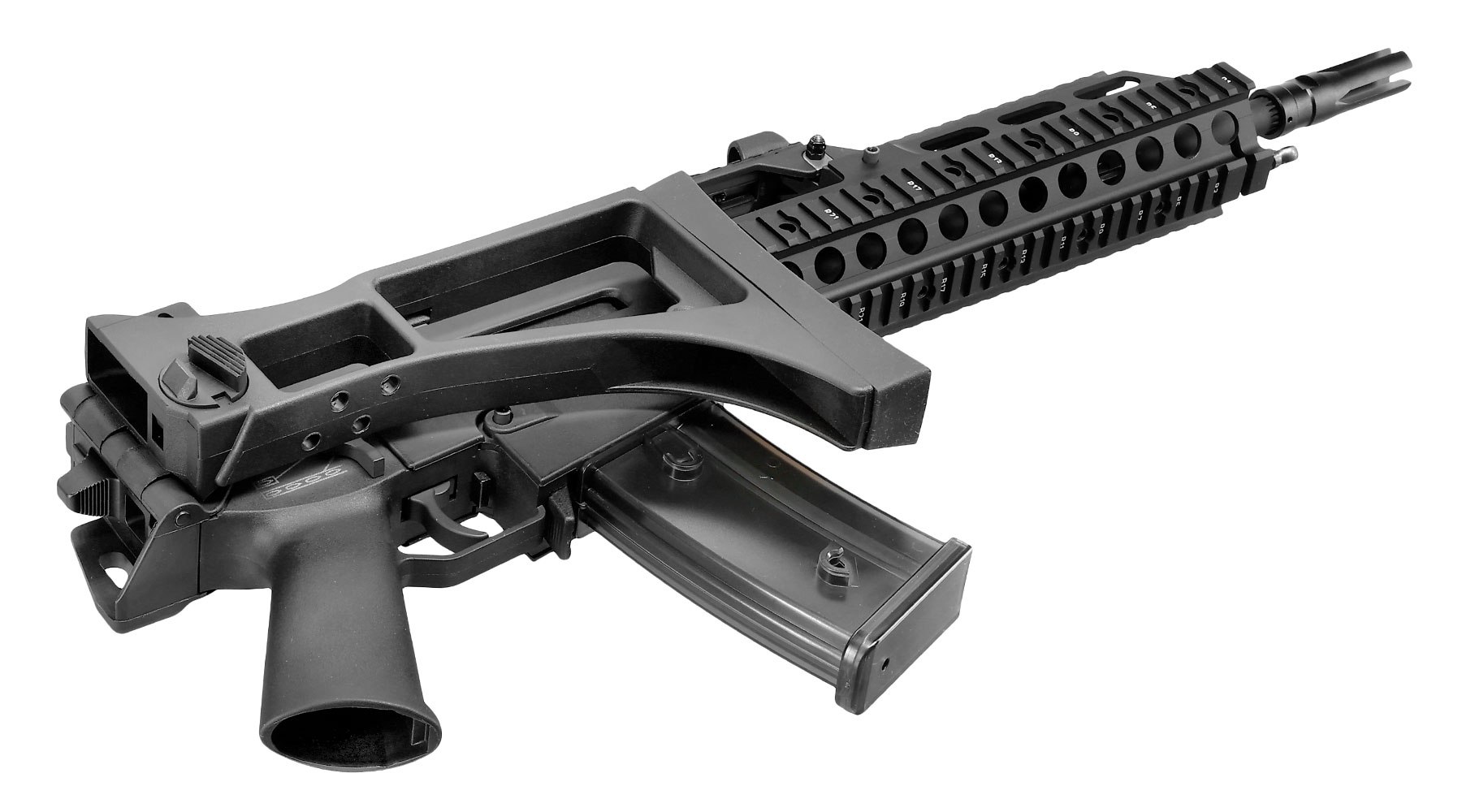 Wei-ETech Mod. 39K RAS Open-Bolt Gas-Blow-Back Softair 6mm BB schwarz Bild 4
