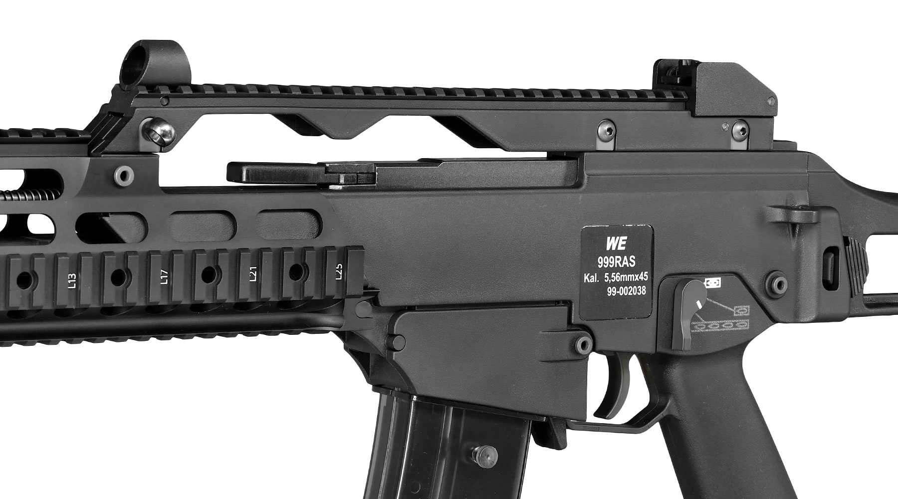Wei-ETech Mod. 39K RAS Open-Bolt Gas-Blow-Back Softair 6mm BB schwarz Bild 7