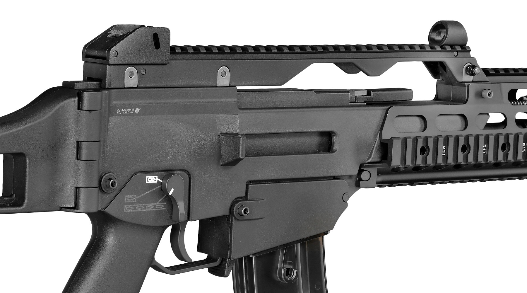 Wei-ETech Mod. 39K RAS Open-Bolt Gas-Blow-Back Softair 6mm BB schwarz Bild 8