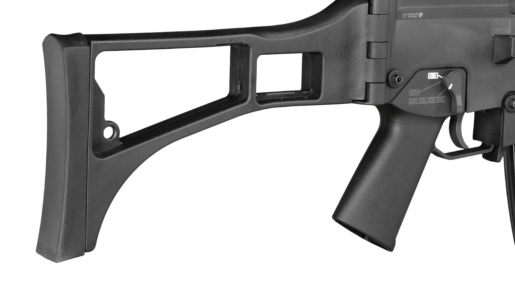 Wei-ETech Mod. 39K RAS Open-Bolt Gas-Blow-Back Softair 6mm BB schwarz Bild 9