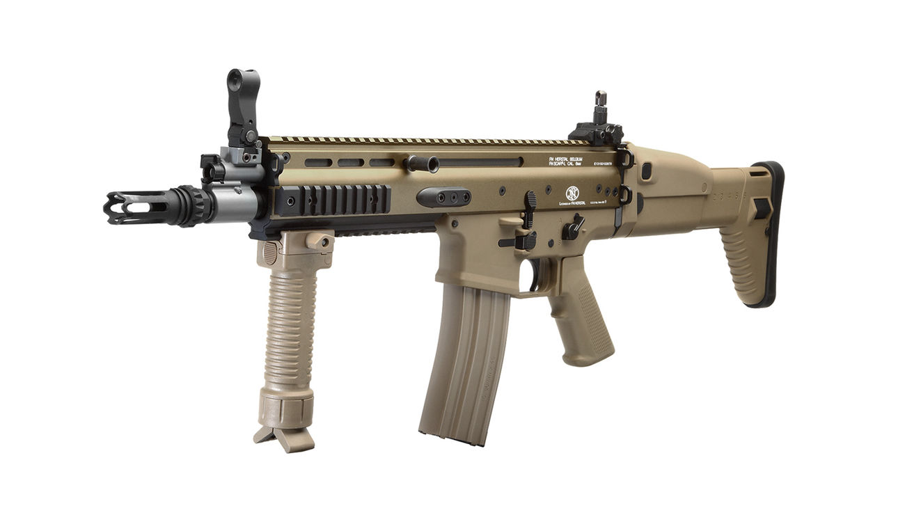 G&G FN Herstal ScarL CQB Vollmetall SAEG 6mm BB Desert Tan Kotte