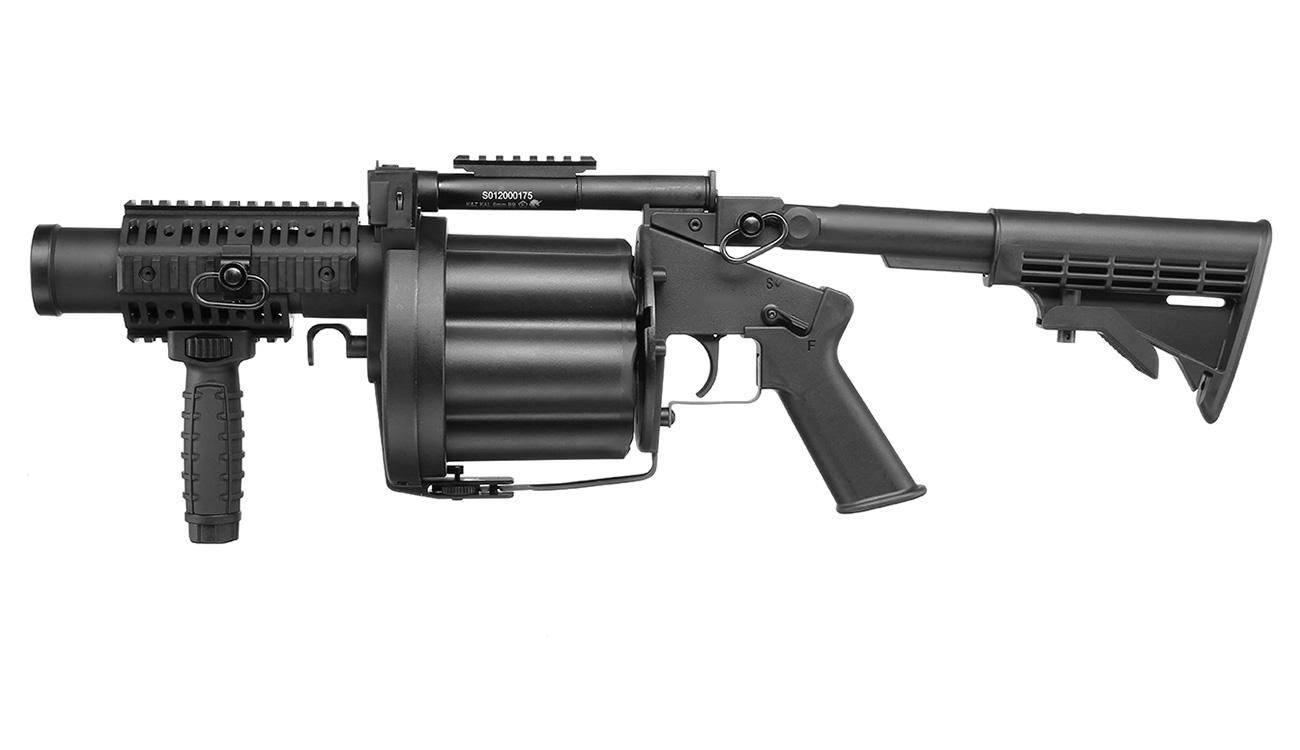 ICS MGL 40mm Airsoft Revolver-Granatwerfer schwarz Bild 1