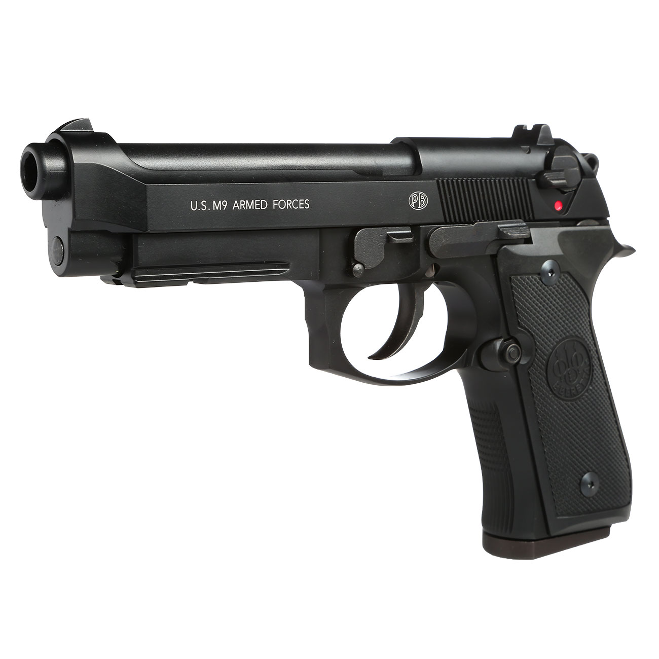 Beretta US M9A1 Softair Vollmetall GBB 6mm BB schwarz